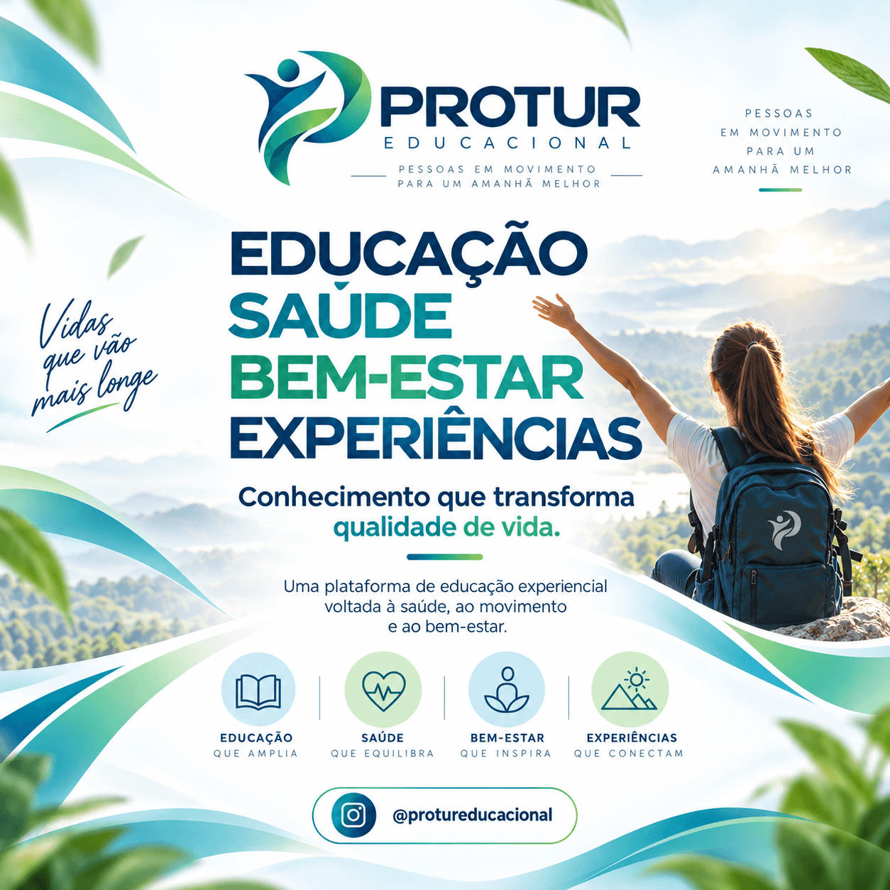 Protur Educacional: educação, saúde, bem-estar e experiências que transformam qualidade de vida